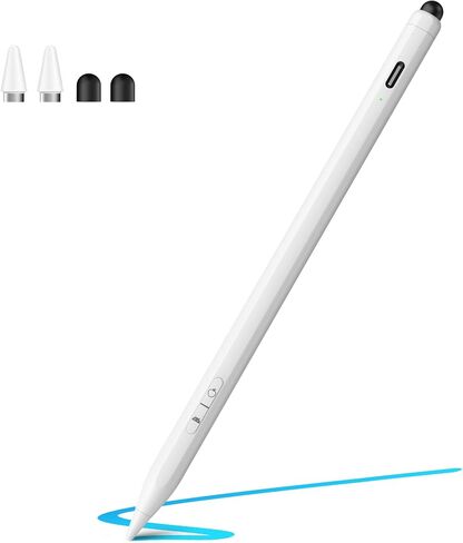 Stylus Pen for iPad, iPhone, Android, 2 in 1 Fast Charge Universal Active Stylus Pen for Touchscreen, Fine Tip, High Sensitivity, Magnetic Stylist Pencil for Samsung, Other Android Phones, Tablets in Saudi Arabia