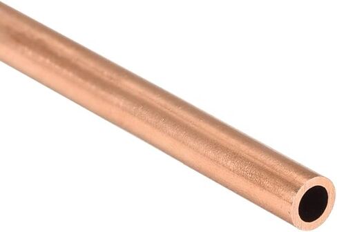 Copper Round Tube, 3mm OD 0.5mm Wall Thickness 300mm Long Straight Pipe Tubing 3 Pcs in Kuwait