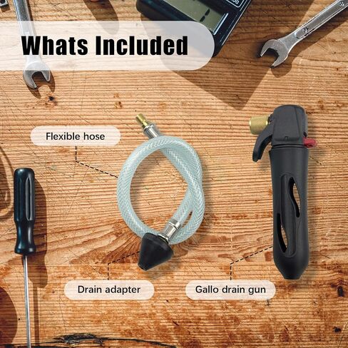 Gallo Drain Gun for Air Conditioner Condensate Lines, with Flexible Hose, Air Conditioner Cleaner Blaster Opener Kit, Threaded CO2 Cartridge Drain Blaster Cleaner, Quick Condensation Removal(Black) in Kuwait