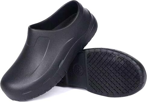 Chef Clogs Slip Resistant Oil Resistant, Chef Shoes Non Slip Kitchen Shoes for Men & Women, Nursing Gardening Waterproof in Kuwait
