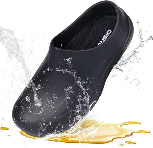 Chef Clogs Slip Resistant Oil Resistant, Chef Shoes Non Slip Kitchen Shoes for Men & Women, Nursing Gardening Waterproof in Kuwait