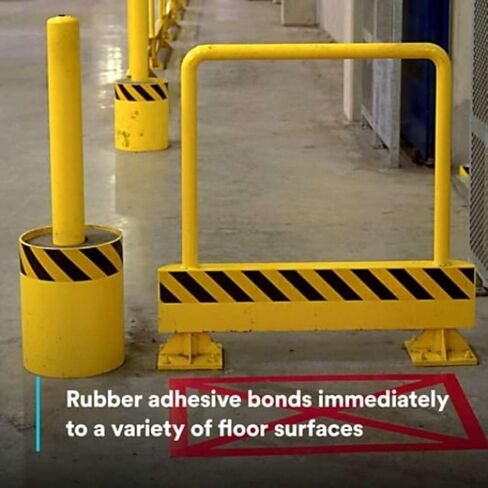 3M Hazard Warning Tape 766, 2 Inch x 36 Yards, Black and Yellow Striped Vinyl Safety Tape, High-Visibility Adhesive Floor Marking Roll for Warehouse, Aisle, Stair, Equipment, and Hazard Zones in Saudi Arabia