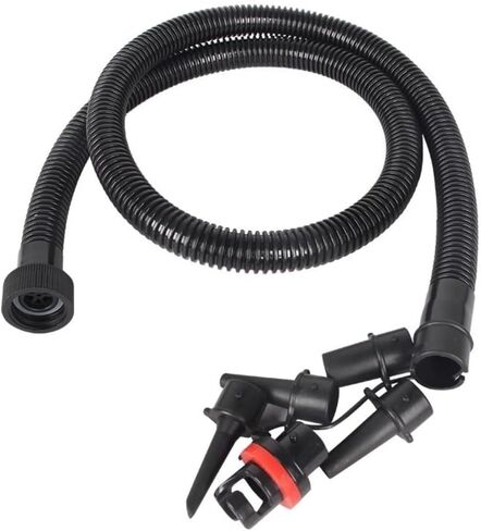 Inflatable Air Pump Hose with 5 Nozzles, 1.2m Replacement Tube for Kayak, Paddle Board, Raft, and Inflatable Boat Accessories in Kuwait
