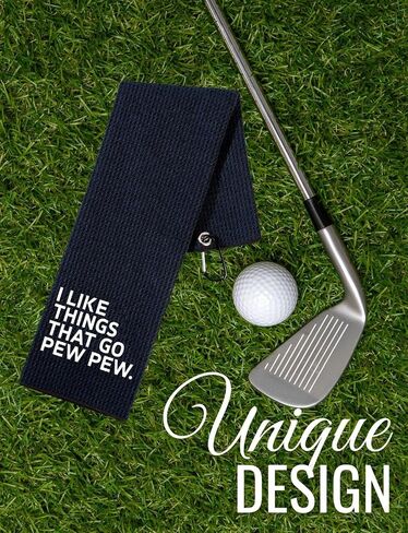 Gun Lover Gifts for Men, Gifts for Gun Enthusiast & Lovers - 40 x 60cm Microfiber Golf Towel for Golf-Bags for Birthday, Christmas, Father's Day in Kuwait
