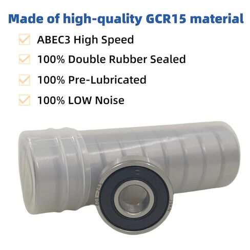 20Pcs 608-2RS Bearings 8x22x7mm Double Rubber Sealed Micro Deep Groove Ball Bearings, Suitable for Skateboard Rollers, 3D Printers, Etc in Kuwait