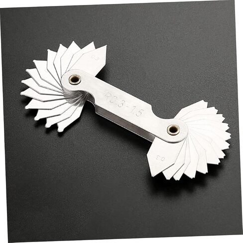 2pcs Sturdy Radius Gauge Convex Arc Measuring Tool Metric Gap Measuring Tool Replacement for Old Broken in Kuwait