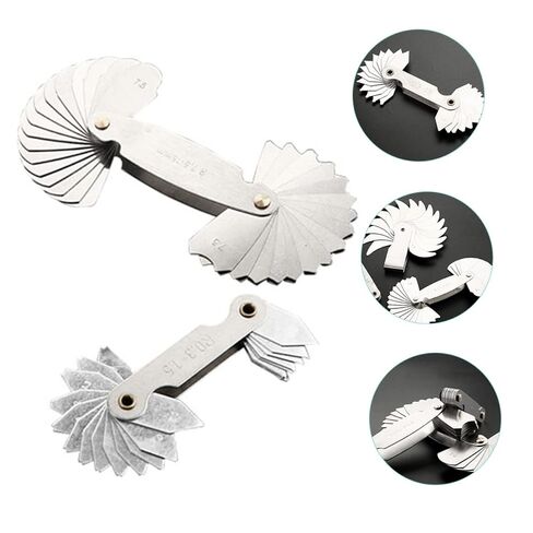 2pcs Sturdy Radius Gauge Convex Arc Measuring Tool Metric Gap Measuring Tool Replacement for Old Broken in Kuwait