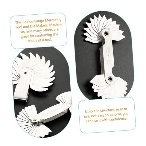 Replacement Radius Meter 2pcs Radius Gauge Set Concave Convex Measuring Tool Tool Maker's Essential in Kuwait