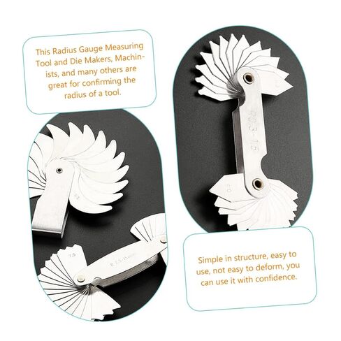 2pcs Radius Gauge Replacement Radius for Tool Makers Concave Arc Measuring Tool in Kuwait