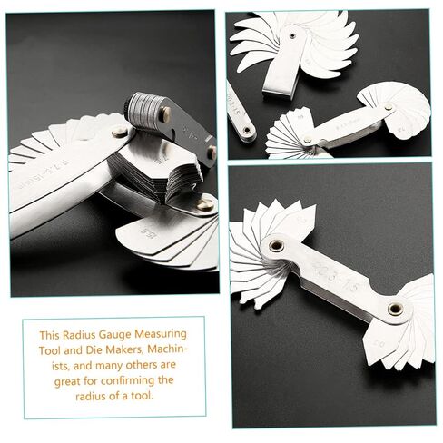 2pcs Radius Gauge Replacement Radius for Tool Makers Concave Arc Measuring Tool in Kuwait