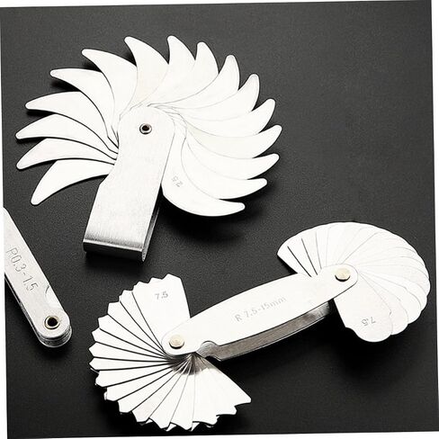 2pcs Radius Gauge Replacement Radius for Tool Makers Concave Arc Measuring Tool in Kuwait