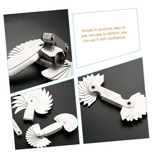 2pcs Radius Gauge SAE Metric Tool Replacement Radius Meter for Die Makers Concave Convex Measuring Tool in Kuwait