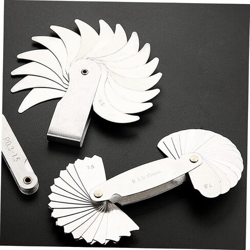 2pcs Radius Gauge SAE Metric Tool Replacement Radius Meter for Die Makers Concave Convex Measuring Tool in Kuwait