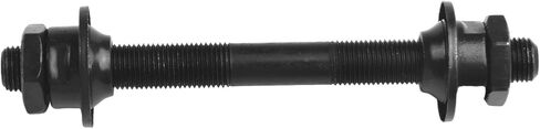 Steel Bicycle Front and Rear Axle Set 108mm 145mm Bike Hub Spindles with 3/16 Inch and 1/4 Inch Bearing Balls Black in Kuwait