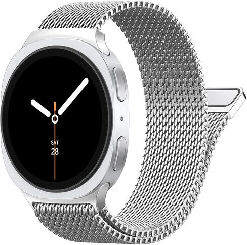 العصابات المعدنية لمشاهدة Galaxy 8 Band 40mm 44mm/Galaxy Watch 8 الفرقة الكلاسيكية 46 ملم ، شبكة مغناطيسية معصم من الفولاذ المقاوم للصدأ حزام ميلانز لسيمسونج جالاكسي ووتش 8/8 الكلاسيكية (2025) نساء الرجال in Kuwait