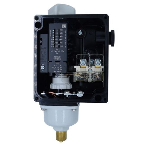 Danfoss RT-112 Manual Pressure Switch, Industrial, Boiler, Air, Water, Oil (Pack of 1), White in Saudi Arabia