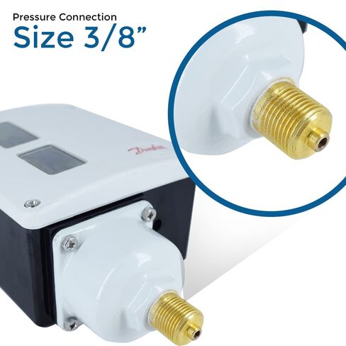 Danfoss RT-112 Manual Pressure Switch, Industrial, Boiler, Air, Water, Oil (Pack of 1), White in Saudi Arabia