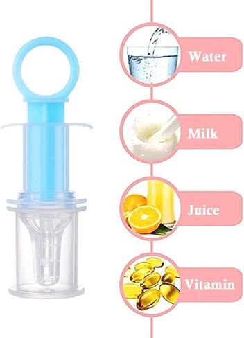 2Pc Blue Pet Medicine Feeder Liquid Oral Syringe Milk Nursing Bottles Syringe Soft Tip Plastic Pet Medical Feeding Tool for Dog Puppy Cat, Kitten Nursing Supplies in Kuwait