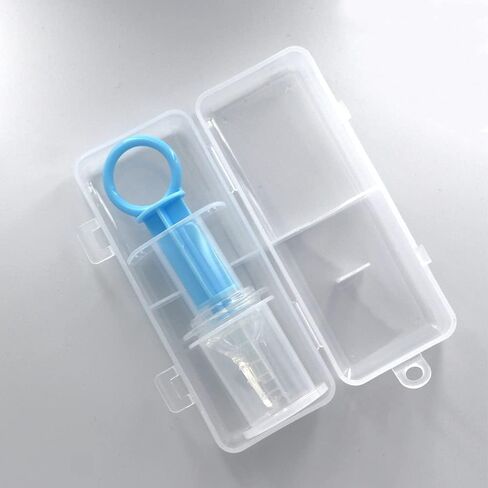 2Pc Blue Pet Medicine Feeder Liquid Oral Syringe Milk Nursing Bottles Syringe Soft Tip Plastic Pet Medical Feeding Tool for Dog Puppy Cat, Kitten Nursing Supplies in Kuwait