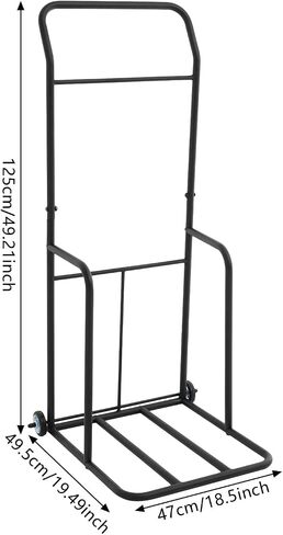 Traffic Cone Storage Cart, 350 lbs Heavy Duty Traffic Cones Holder with Wheels, Transport Dolly for Safety Cones for Construction Sites, Parking Lots, Schools, Training Facilities (Black) in Saudi Arabia