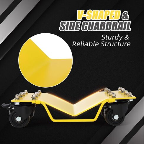 Car Wheel Dolly with 8000 LBS Capacity, Car Dolly with Security Lock, Wheel Dollies for Vehicle Moving, Auto Repair in Kuwait