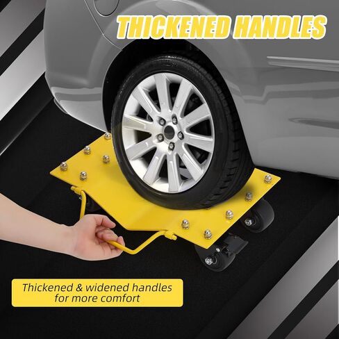 Car Wheel Dolly with 8000 LBS Capacity, Car Dolly with Security Lock, Wheel Dollies for Vehicle Moving, Auto Repair in Kuwait