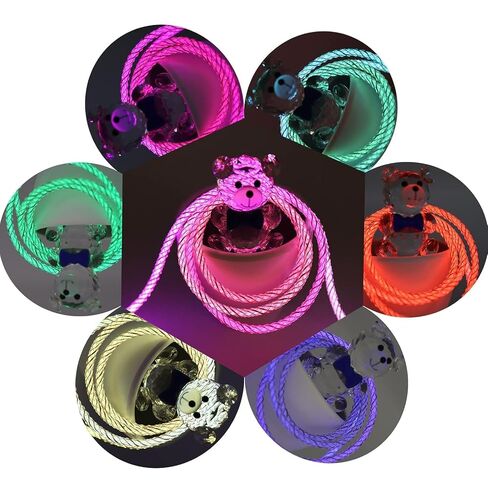 USB Type C Cable, 3.3ft LED RGB Light Gradual USB A to Type C Charger Cord 66W Fast Charging USB C Cable for Galaxy S21 S20 Plus S10E S9 S8 A51 A11 Note 10 9 8 USB C Charger (RGB) in Saudi Arabia