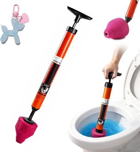High Pressure Air Toilet Plunger, Heavy Duty Unclogger for Bathroom, Powerful Clog Remover Tool Alternative to Drain Snake (1PC) in Kuwait