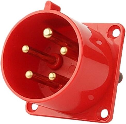 Waterproof Industrial Plug 3p 4 Pole 5 Pin Dustproof Male Female 16A 32A Wall Mounted Panel 220V 380V(5P 16A) in Saudi Arabia