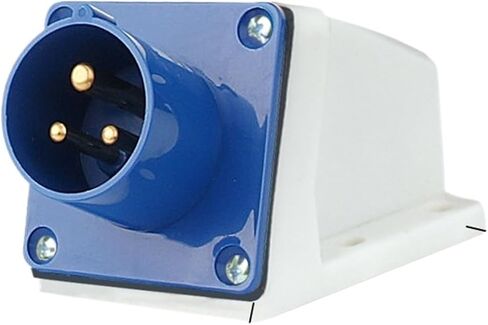 Waterproof Industrial Plug 3p 4 Pole 5 Pin Dustproof Male Female 16A 32A Wall Mounted Panel 220V 380V(5P 16A) in Kuwait