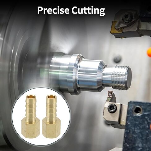 تركيبات خرطوم نحاسي 13/32 "OD 1/4" NPT أنثى موصل الموضوع للهواء الماء زيت الغاز الوقود 2 قطعة لهجة ذهبية in Kuwait