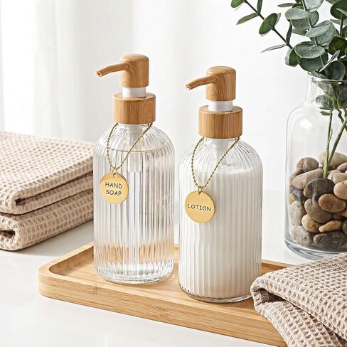 3 Pcs Lotion Soap Dispenser Chain Labels Tags Soap Dispenser Labels Soaps Lotion Dispensers Tags Hand Soaps Label Hanging Tag with Chain for Kitchen Bathroom Mason Jar Decoration in Kuwait