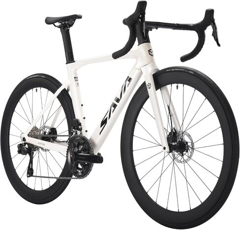 SAVADECK Carbon Road Bike, Lightweight 24-Speed Shifting Road Bicycle with Shimano 105 Di2 7170 Groupset, Carbon Frame with 700C Carbon Wheelset Disc Brake, Integrated Design Race Bikes for Adults in Saudi Arabia