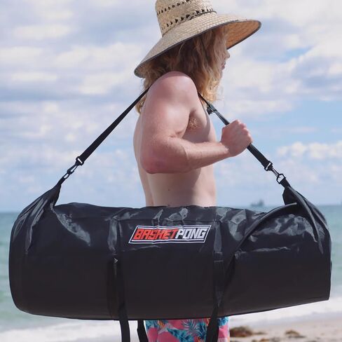 BasketPong Travel Carry Bag – Portable Storage for Bucket Pong Game Sets, Fits Buckets, Balls, and Pump – Lightweight and Durable with Shoulder Strap in Kuwait