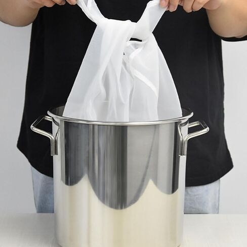 BESTYASH Reusable Large Steamer Liner Bag for Rice and Dumplings Non Stick Nylon Cooking Basket Cloth with Handmade Sewing Easy to Clean and Multifunctional Cheesecloth for Sushi Sticky in Kuwait