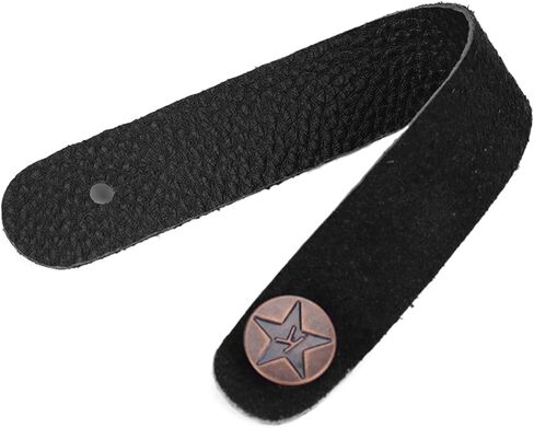 Guitar Strap Lock, Guitar Neck Strap Headstock Tie for Acoustic Ukulele Strap & Mandolin, Musical Instrument Parts Replacement for Music Lovers and Beginner Black in Kuwait