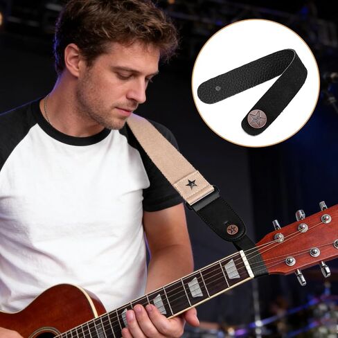 Guitar Strap Lock, Guitar Neck Strap Headstock Tie for Acoustic Ukulele Strap & Mandolin, Musical Instrument Parts Replacement for Music Lovers and Beginner Black in Kuwait