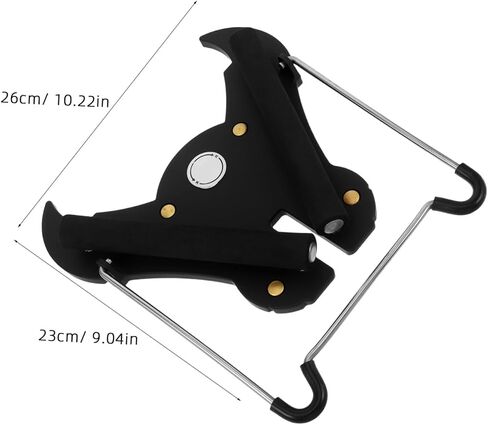 Abaodam Portable Foldable Alto Saxophone Stand Black Lightweight Sax Holder Rack for Home and Studio Use in Kuwait