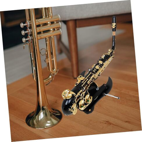 VICASKY Foldable Alto Saxophone Stand Black, Portable Protective Non-slip Saxophone Rack for Performance and Travel, Stable Space-saving Sax Instrument Display Holder in Kuwait