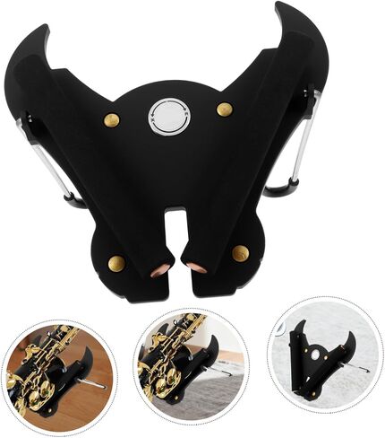VICASKY Foldable Alto Saxophone Stand Black, Portable Protective Non-slip Saxophone Rack for Performance and Travel, Stable Space-saving Sax Instrument Display Holder in Kuwait