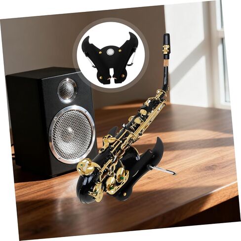 Portable Foldable Metal Saxophone Stand for Alto and Tenor Sax with Anti-slip Base, Compact Universal Sax Holder Rack for Music Practice and Stage Display in Kuwait