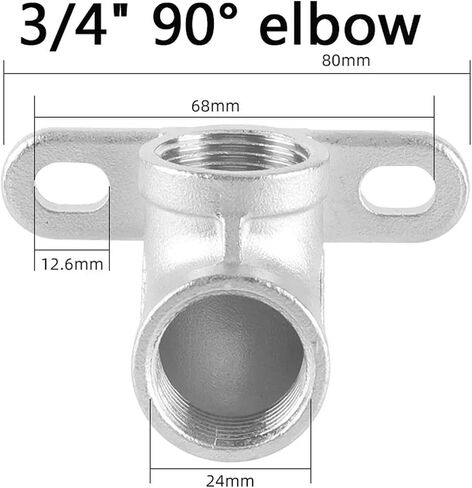 304 Stainless Steel 1/2" 3/4" BSP FemaleThreaded 45° 90 Degree Elbow Butt Joint For Plumbing Fittings(3l4 90 degree) in Kuwait