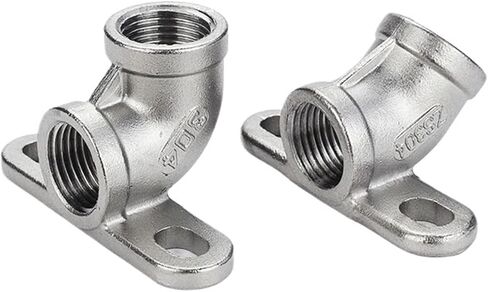 304 Stainless Steel 1/2" 3/4" BSP FemaleThreaded 45° 90 Degree Elbow Butt Joint For Plumbing Fittings(1l2 90 degree) in Kuwait