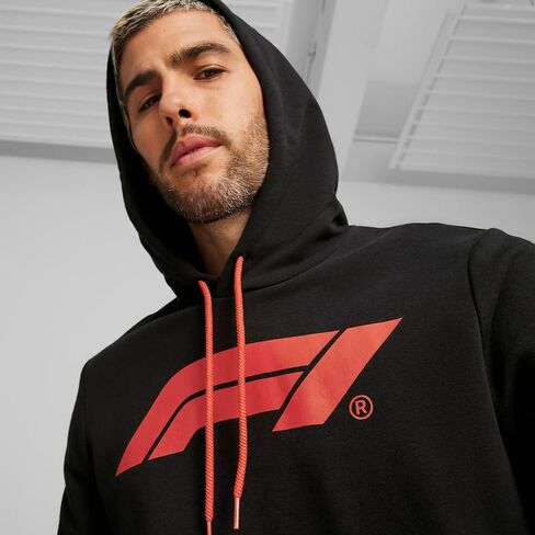 هودي بغطاء رأس بشعار Formula 1 Essentials من PUMA للرجال، أسود SS24، كبير بغطاء رأس بشعار F1 Ess in Kuwait