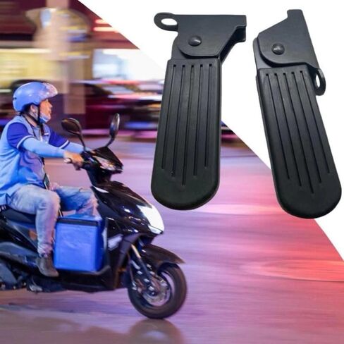 1 زوج دراجة كهربائية الجبهة دواسة سكوتر الجبهة طوي دواسة الساق دعم وسادة سميكة لوح فولاذي Ebike الملحقات in Kuwait