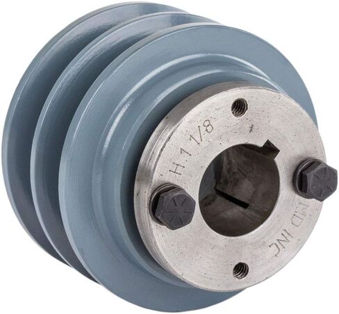 2BK34H حديد الزهر 3.5 "بكرة ذات أخدود مزدوج 2 حزام B قسم 5L مع جلبة 1-1/8" in Kuwait