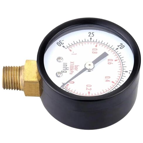 1pc Vacuum Manometer Dial Dual Scale Dial Gauge 1/4" NPT -30HG/0PS Vacuum Pressure Meter 2" Dial Digital Display Gauge Tool in Saudi Arabia