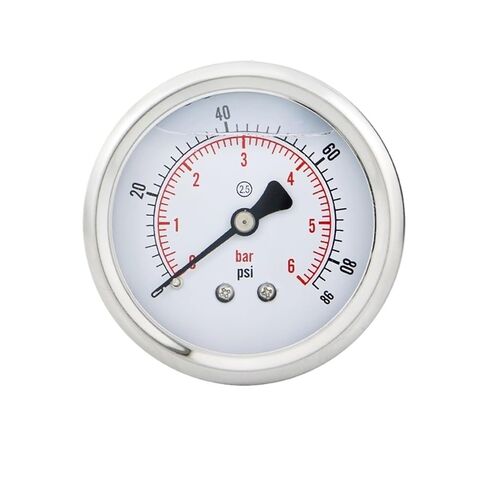 Liquid-Filled Pressure gauges 60mm(2-1/2") Back axial Connection Oil Water Hydraulic Gas Manometers(NPT 1-4 with Oil,0-160bar) in Saudi Arabia