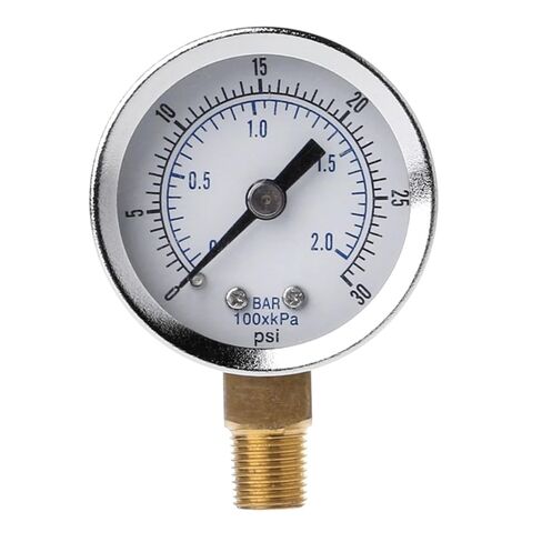 1pc Utility Pressure Gauge 0-30psi 0-2bar Hydraulic Gauge Dual Scale in Saudi Arabia