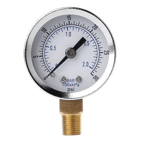 1pc Utility Pressure Gauge 0-30psi 0-2bar Hydraulic Gauge Dual Scale in Saudi Arabia